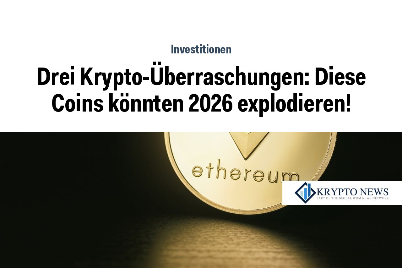 Drei Krypto-Überraschungen: Diese Coins könnten 2026 explodieren!