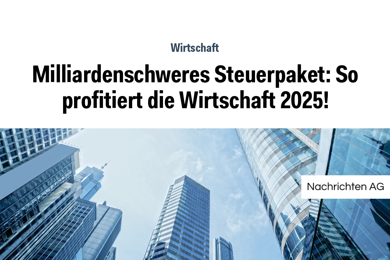 Milliardenschweres Steuerpaket: So profitiert die Wirtschaft 2025!