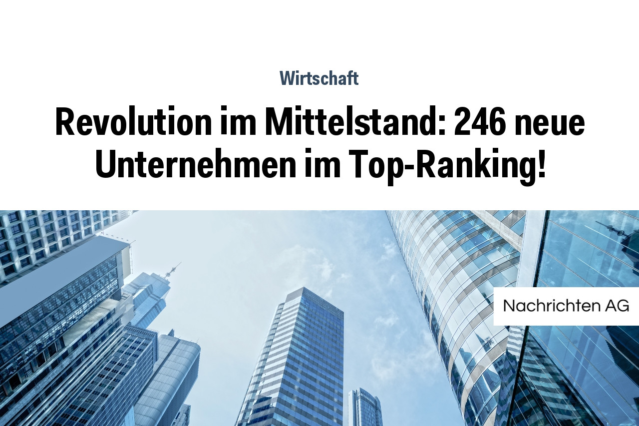Revolution im Mittelstand: 246 neue Unternehmen im Top-Ranking!
